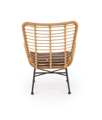 CentrMebel | Кресло IKARO (натуральный/серый) 5