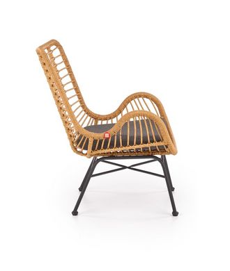 CentrMebel | Кресло IKARO (натуральный/серый) 3