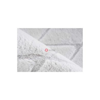 CentrMebel | Килим Vivica 225 romb White/GreyBlue 160х230 (білий; сірий) 3