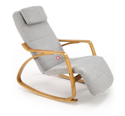 CentrMebel | Кресло-качалка PRIME (серый) 2
