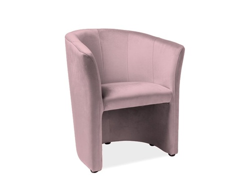 CentrMebel | Кресло TM-1 VELVET античный розовый / венге 1