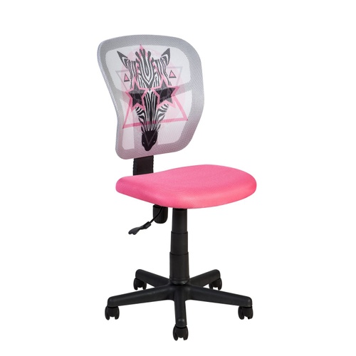 CentrMebel | Офісне крісло ZEBRA pink Рожево-сірий 1