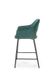CentrMebel | Напівбарний стілець Барний стілець H107 (темно -зелений/чорний) 9