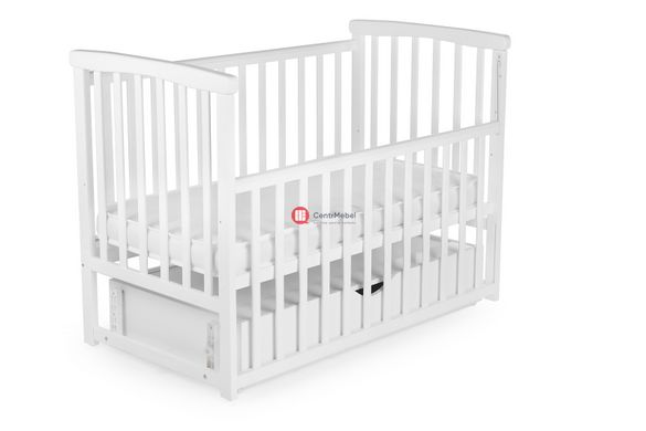 CentrMebel | Кровать детская MRIYA с ящиком DeSon 60x120 (белый) 2