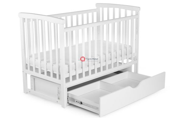 CentrMebel | Кровать детская MRIYA с ящиком DeSon 60x120 (белый) 3