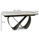 CentrMebel | Стол обеденный раскладной керамический INFINITY CERAMIC 160(240)х95 белый мрамор 8