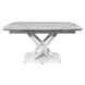 CentrMebel | Стол обеденный прямоугольный раскладной керамический Infinity Golden Jade 140(200)х90 (белый мрамор) 4