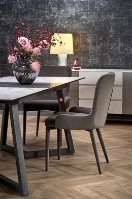 CentrMebel | Стол обеденный (кухонный) раскладной TIZIANO (серый) 11
