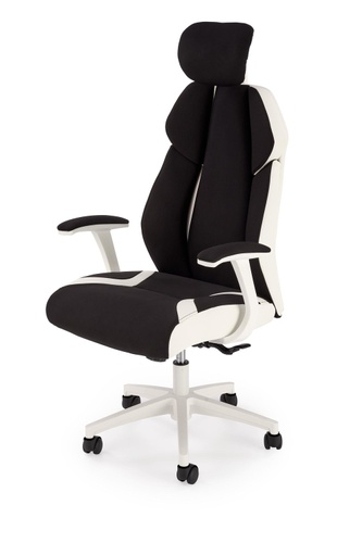 CentrMebel | Кресло геймерское CHRONO (черный, белый) 1