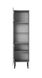 CentrMebel | Вітрина 1дв W-1 з рифленим фасадом ASENSIO (світло-сірий) 8