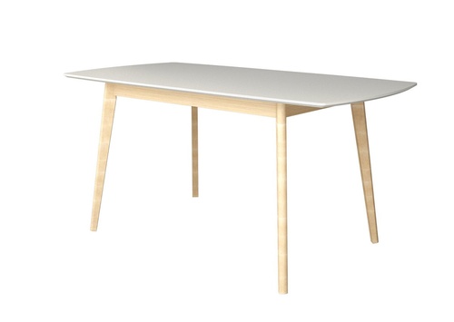 CentrMebel | Стол обеденный прямоугольный раскладной МДФ EXEN II 120(160)х80 (серый) 1