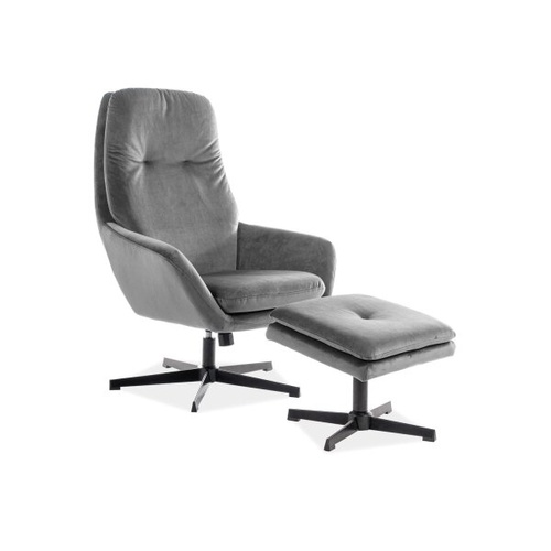 CentrMebel | Кресло FORD VELVET, серый 1