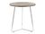 CentrMebel | Журнальний столик дерев'яний з металом діаметр 45см ALTA B (Горіх/Хром) 1