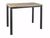 CentrMebel | Стол обеденный прямоугольный нераскладной из МДФ и натурального шпона Damar 110х70 (дуб артизан) 1