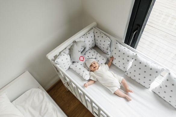 CentrMebel | Кровать детская MRIYA с ящиком DeSon 60x120 (ваниль) 14