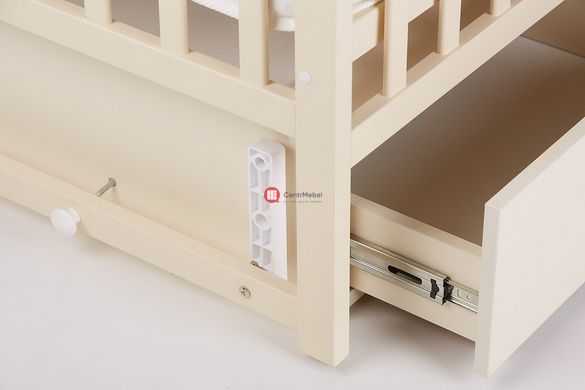 CentrMebel | Кровать детская MRIYA с ящиком DeSon 60x120 (ваниль) 4