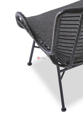 CentrMebel | Крісло для відпочинку IKARO 2 (чорний/сірий) 6