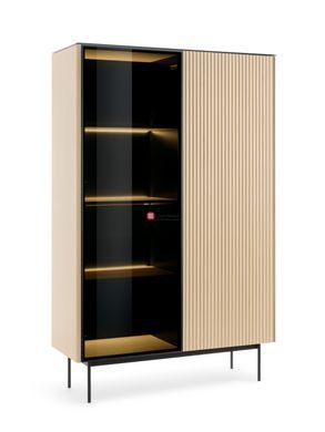 CentrMebel | Вітрина висока ORTA WTSZ-107 Дуб Віченца 4