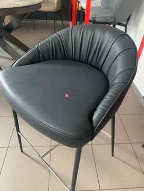 CentrMebel | Sheldon Напівбарний стілець екошкіра (чорний) 7