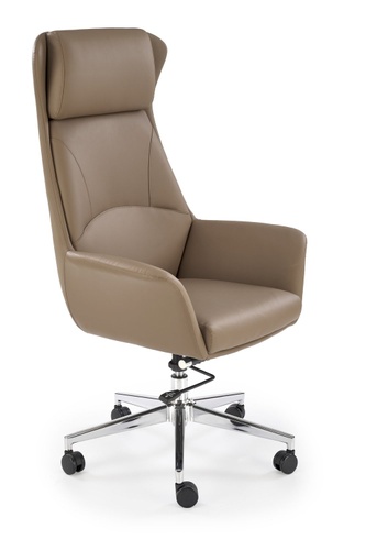 CentrMebel | Офісне крісло для керівника в екошкірі EDERSON (каппучіно) 1