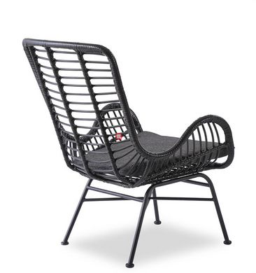 CentrMebel | Крісло для відпочинку IKARO 2 (чорний/сірий) 5