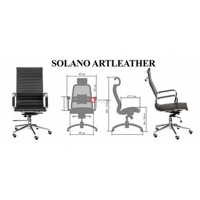 CentrMebel | Кресло офисное Special4You Solano artleather black (E0949) 16