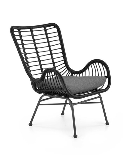 CentrMebel | Крісло для відпочинку IKARO 2 (чорний/сірий) 1