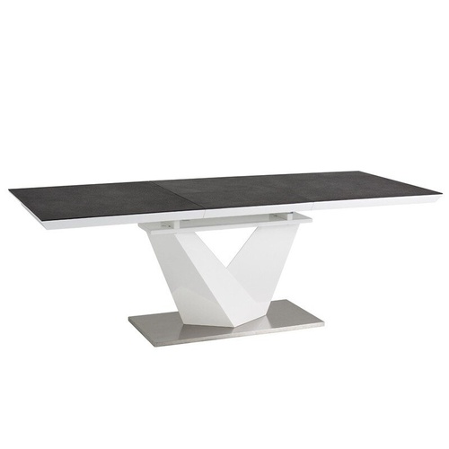 CentrMebel | Стол обеденный Alaras II 140x85(200) Серый 1