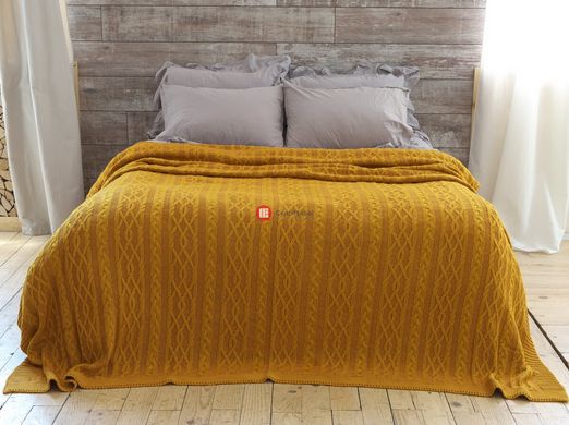 CentrMebel | Покривало 220x240 BETIRES DOLCE MUSTARD (50% бавовна, 50% акрил) 1