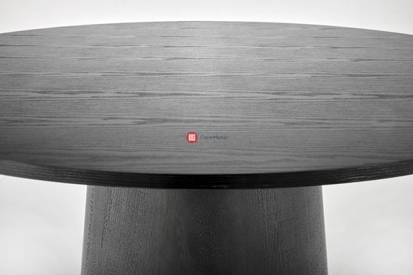 CentrMebel | Стол обеденный круглый МДФ Ø 120 GINTER (черный) 9