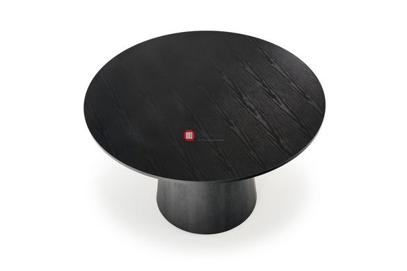 CentrMebel | Стол обеденный круглый МДФ Ø 120 GINTER (черный) 10