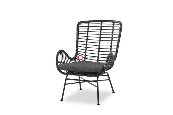 CentrMebel | Крісло для відпочинку IKARO 2 (чорний/сірий) 3