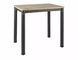 CentrMebel | Стол обеденный прямоугольный нераскладной из МДФ и натурального шпона Damar 80х60 (дуб артизан) 2