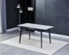 CentrMebel | Стіл обідній розсувний керамічний BERLIN CERAMIC 111(140)х75 (сірий мармур) 4