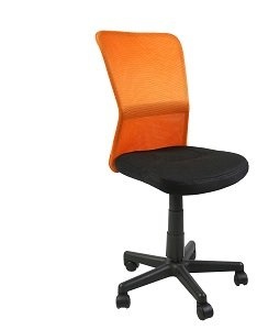 CentrMebel | Офісне крісло BELICE, Black / Orange (чорний / помаранчевий) 1