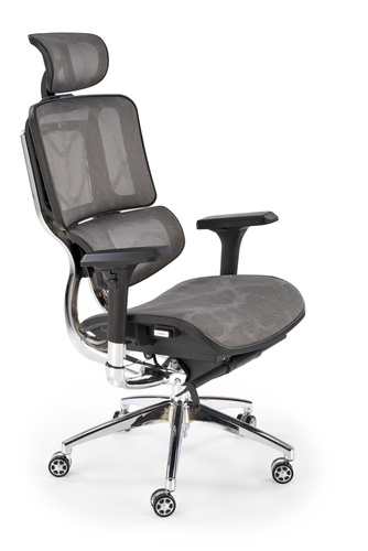 CentrMebel | Офісне крісло для кервіника в тканині ETHAN (сірий) 1