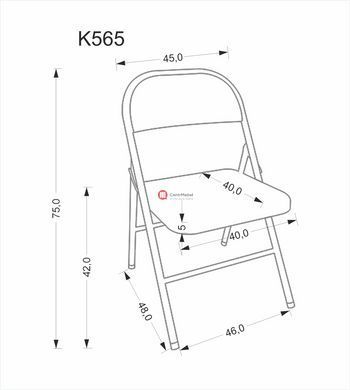 CentrMebel | Стілець обідній металевий K-565 (чорний) 12