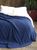 CentrMebel | Покрывало вязаное 220x240 BETIRES BREMEN NAVY BLUE 1