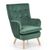 CentrMebel | Кресло RAVEL (темно-зеленый/натуральный) 1