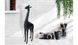 CentrMebel | Скульптура Giraffe K110 Black(черный) 3