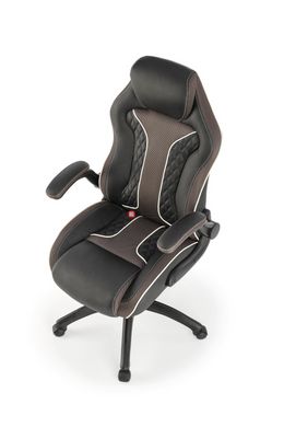 CentrMebel | Кресло геймерское HAMLET (чорний, серый) 7