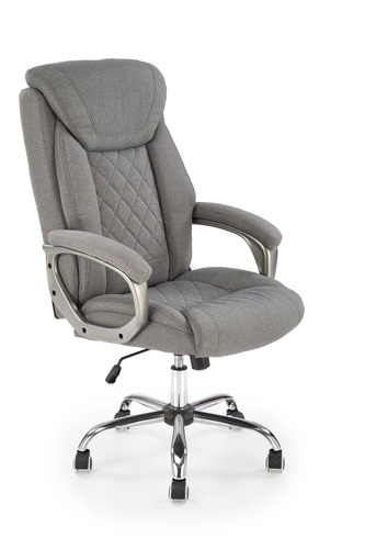 CentrMebel | Офисное кресло для руководителя в ткани HELDER 2 (серый) 1