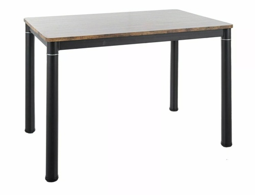 CentrMebel | Стол обеденный прямоугольный нераскладной из МДФ и натурального шпона Damar 110х70 (старый орех) 1