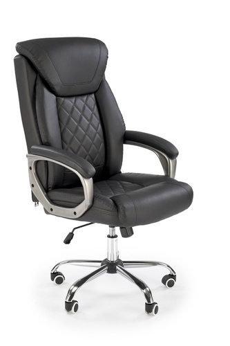 CentrMebel | Офісне крісло для керівника в екошкірі HELDER (чорний) 1