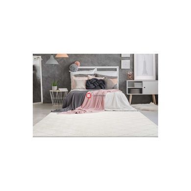 CentrMebel | Килим Vivica 225 romb White/Cream 80х150 (білий; бежевий) 2