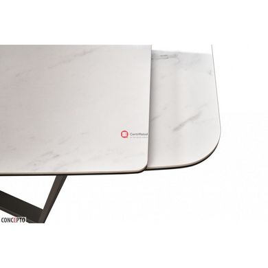 CentrMebel | Harbor Volakas White стіл розкладний кераміка 160-240 см (сірий, графіт) 6