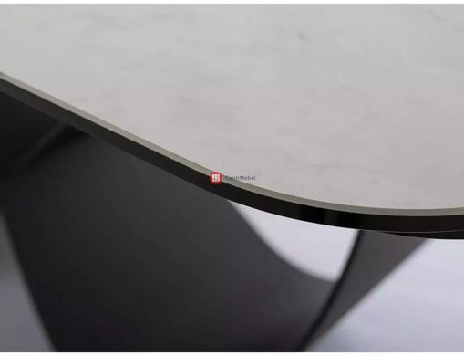 CentrMebel | Стол обеденный прямоугольный раскладной керамический INFINITY CERAMIC 160(240)х95 (белый мрамор) 5