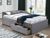 CentrMebel | Кровать полуторная с ящикамиELIOT VELVET 120x200 (серый) 1