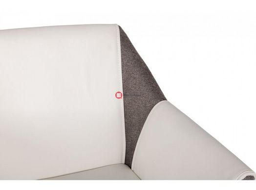 CentrMebel | Кресло TOSCANA (белый / серый) 5