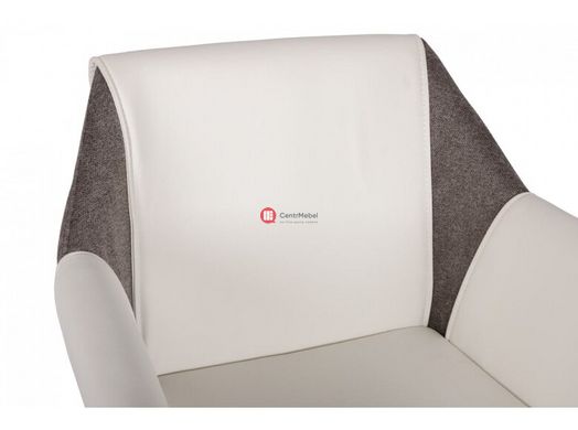 CentrMebel | Кресло TOSCANA (белый / серый) 4